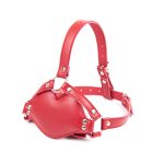 Sexy Mouth Type Pen Leather Harness Bondage Gag Silicone Dildo Oral Sex Penis Plug Bdsm - 2
