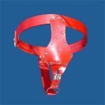 Leather Female Chastity Belt Device Underwear Body Restraint Harness Bondage With Cock Ring Adult Fetish Sex Game Toy For Women