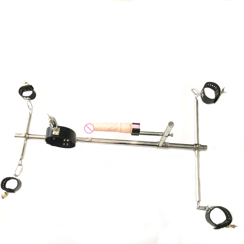 Adult K9 Stainless Steel Bondage Handcuffs Spreader Sex Neck Collar Furniture For Men And Women - 5