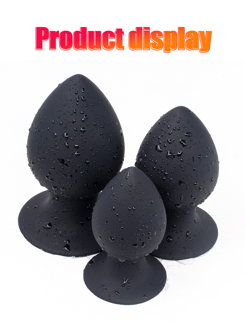 Large Silicone Anal Plugs With Suction Cup Prostate Massager Giant Dildo For Gay Sex Toys - 11