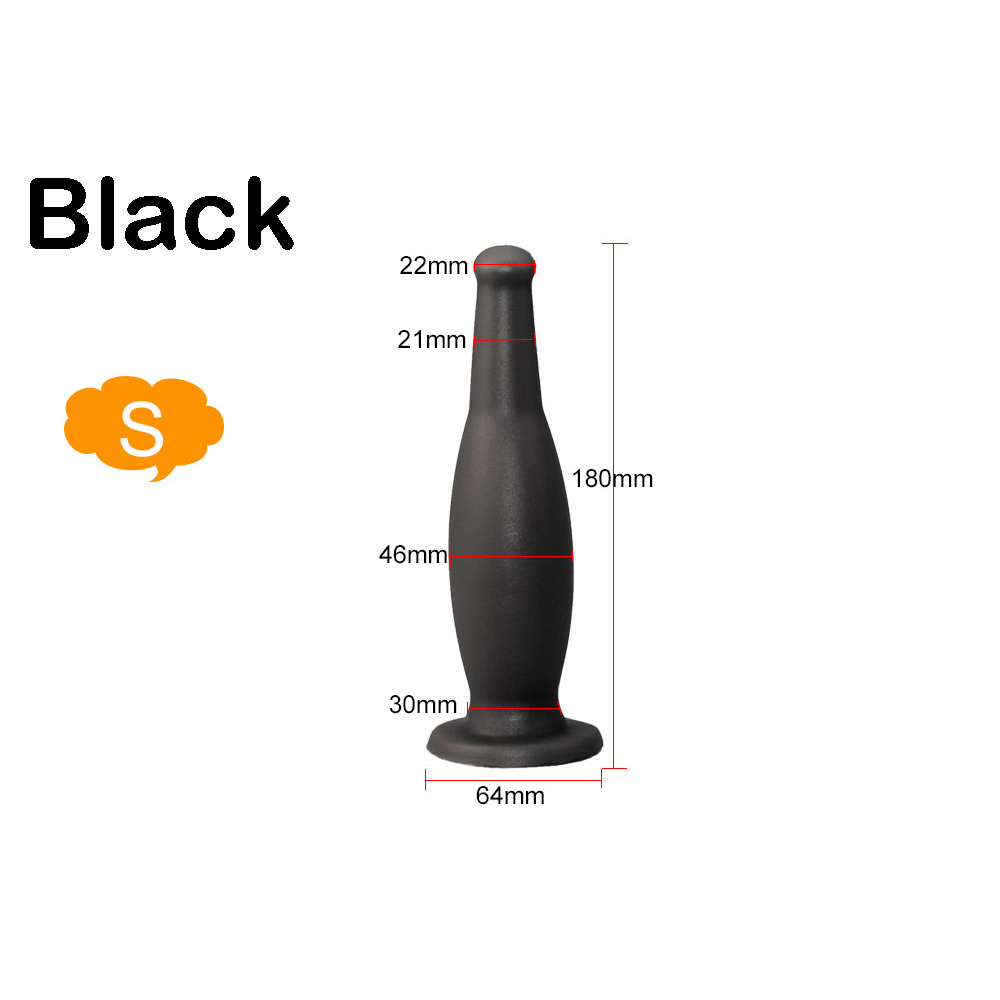 Large Silicone Anal Plug Comfortably Soft Male Masturbation Toy Vaginal Expander Adult Sex Product - 13