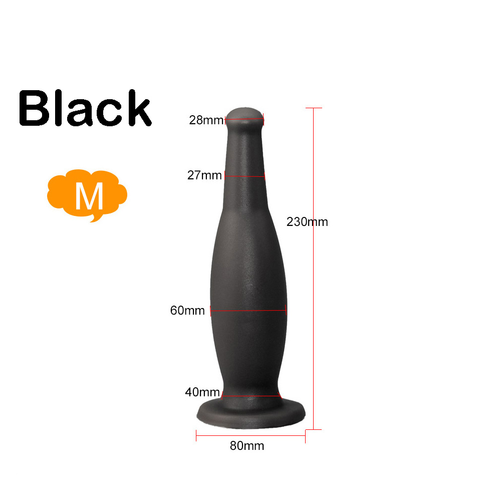 Large Silicone Anal Plug Comfortably Soft Male Masturbation Toy Vaginal Expander Adult Sex Product - 12