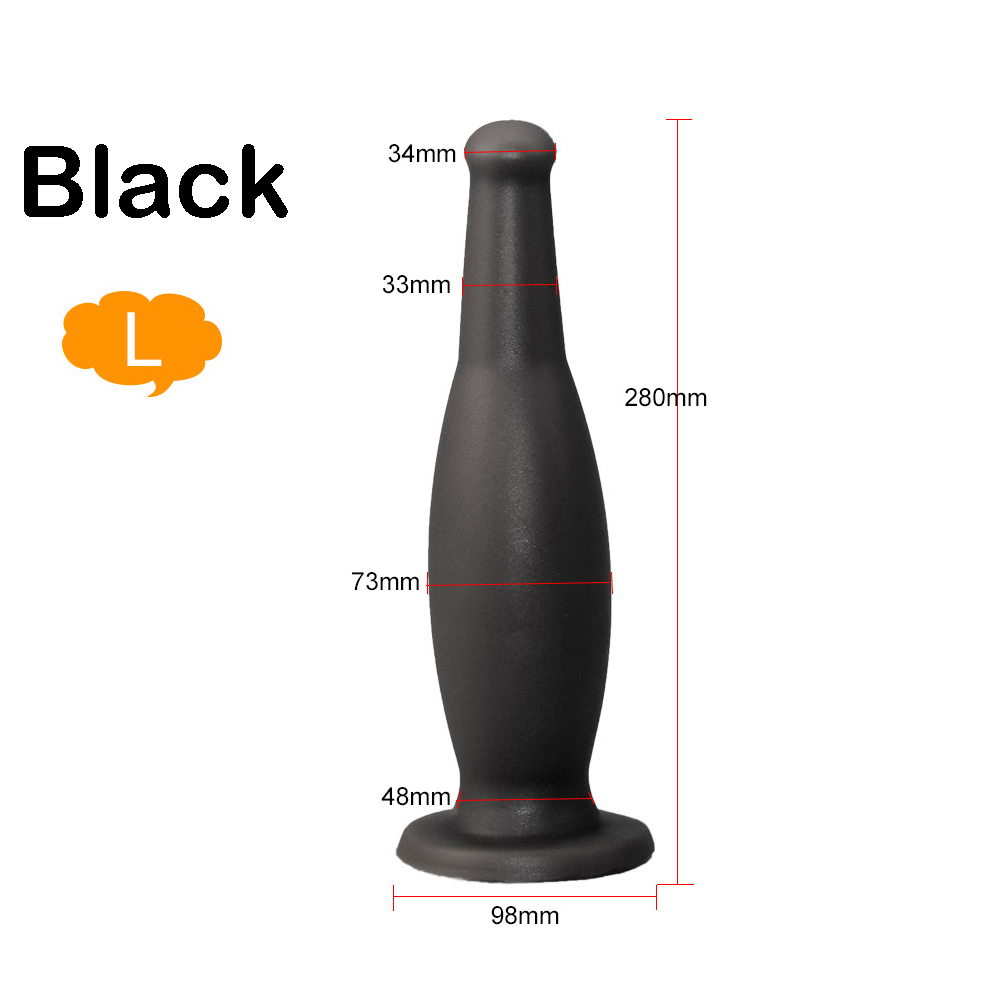 Large Silicone Anal Plug Comfortably Soft Male Masturbation Toy Vaginal Expander Adult Sex Product - 11