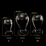 Huge Glass Anal Butt Plug Large Vaginal Crystal Dildo G-spot Massager Woman Sex Toys - 5