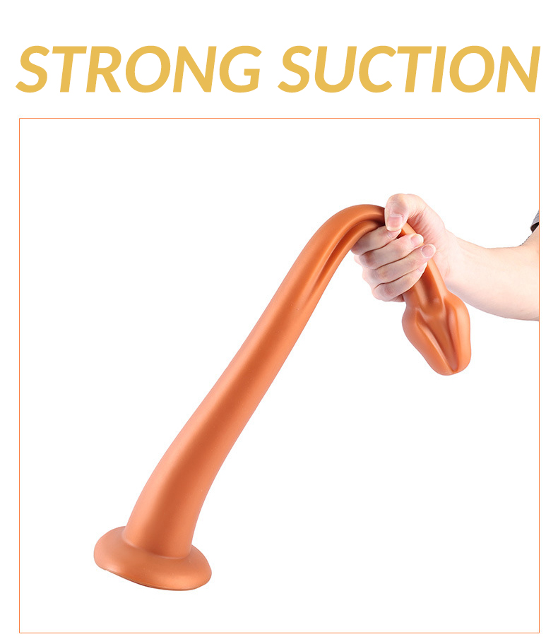 Extralong Silicone Anal Plug Prostate Massager Dildo Toy Ideal For Women Sexual Wellness Masturbation Aid - 3