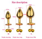Bell Metal Anal Plug Ass Dildo Butt Vaginal Masturbation Sex Toy For Female Men - 5