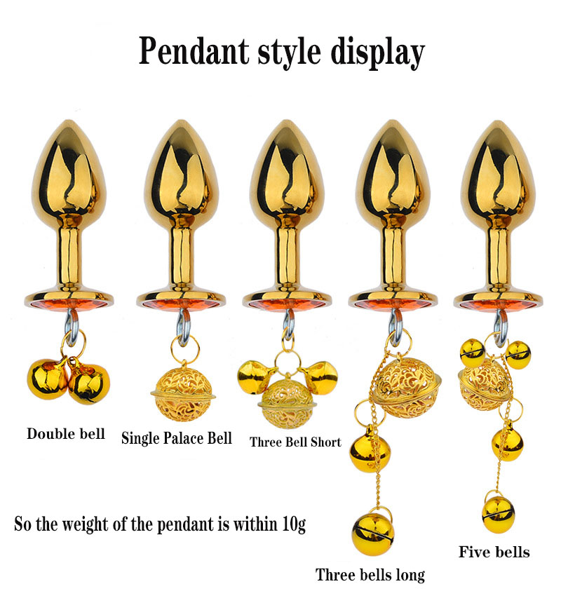 Unisex Bell Metal Anal Plug Dildo For Anal And Vaginal Stimulation Safe Masturbation Sex Toy - 1