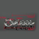 Crystal Penis Clear Screw Thread Pyrex Glass Dildo Anal Butt Plug G-spot Stimulation Sex Toy For Male Female - 3