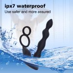 Male Prostate Massage Vibrator Long Anal Toys Silicone Massager Stimulator Butt Plug Delay Ejaculation Ring Sex For Men - 6