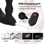 Male Prostate Massage Vibrator Long Anal Toys Silicone Massager Stimulator Butt Plug Delay Ejaculation Ring Sex For Men - 4