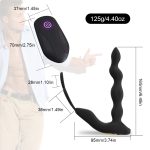 Male Prostate Massage Vibrator Long Anal Toys Silicone Massager Stimulator Butt Plug Delay Ejaculation Ring Sex For Men - 3