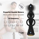 Male Prostate Massage Vibrator Long Anal Toys Silicone Massager Stimulator Butt Plug Delay Ejaculation Ring Sex For Men - 2