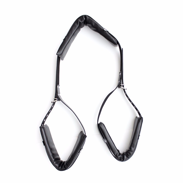 Leather Bondage Kit Adult Erotic Bdsm Swing Comfort Thigh And Neck Restraints For Women - 1
