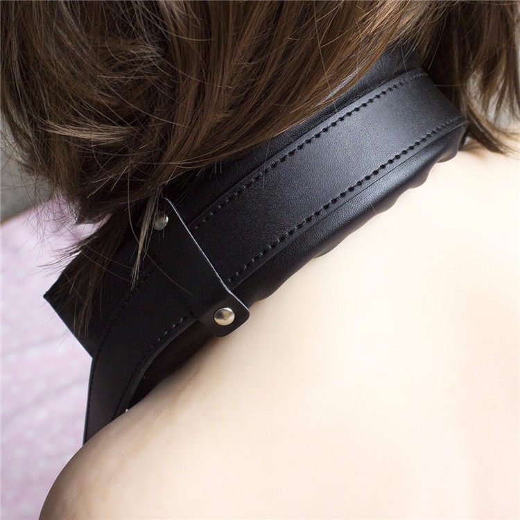 Leather Bondage Kit Adult Erotic Bdsm Swing Comfort Thigh And Neck Restraints For Women - 2