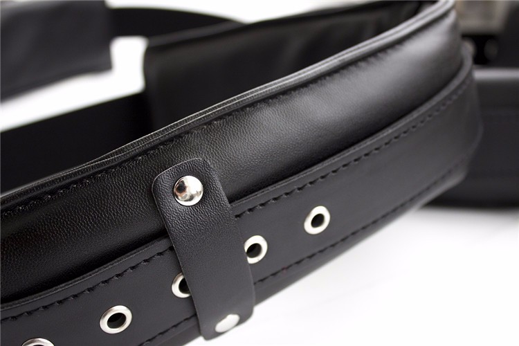 Leather Bondage Kit Adult Erotic Bdsm Swing Comfort Thigh And Neck Restraints For Women - 3