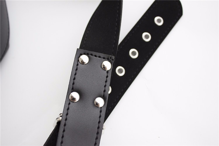 Leather Bondage Kit Adult Erotic Bdsm Swing Comfort Thigh And Neck Restraints For Women - 5