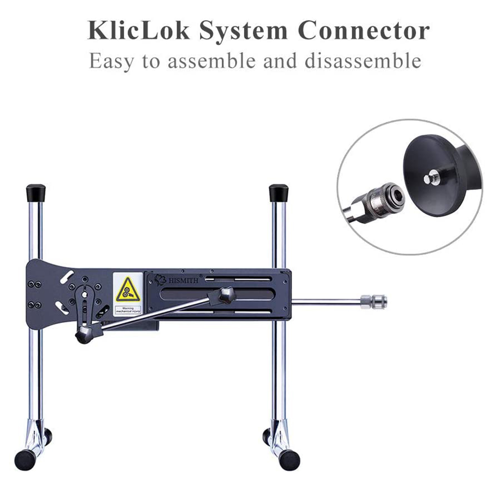 Hismith 728 Inch Black Silicone Prostate Stimulator Anal Butt Plug With Kliclok For Sex Machine - 2
