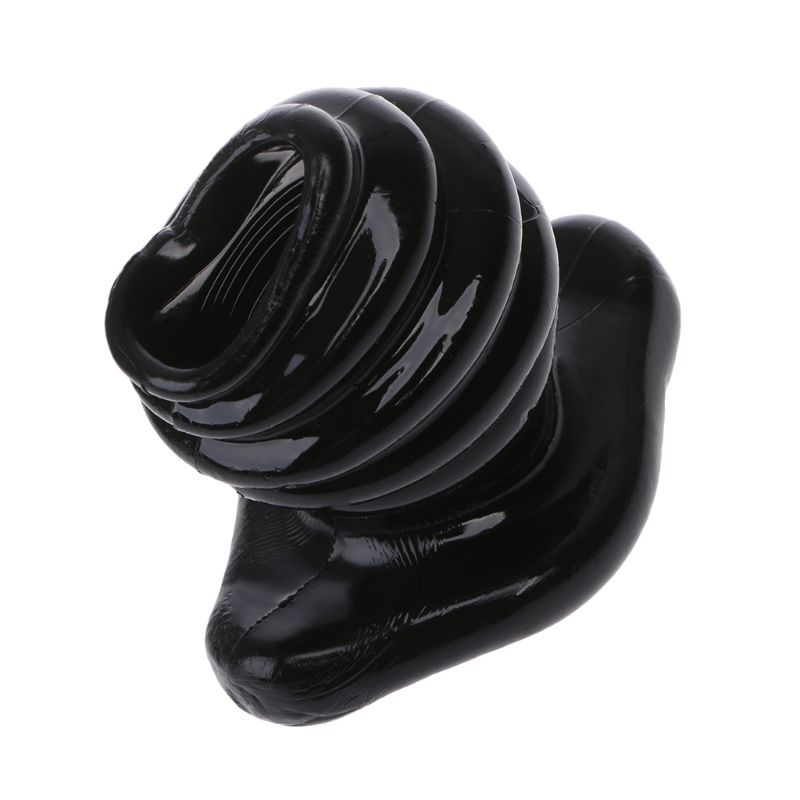 Hollow Rippled Butt Plug Trainer Erotic Enema Play Anal Toy Full Access Tunnel For Adults - 3