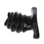 Cock Dock Full Access Tunnel Butt Plug Rippled Anal Trainer Enema Hollow Play - 4