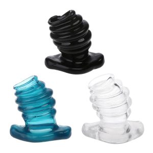 Cock Dock Full Access Tunnel Butt Plug Rippled Anal Trainer Enema Hollow Play