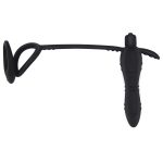 Black Silicone Anal Plug Dildo Vibrator Vibrating Butt Cock Ring Male Prostate Massager Sex Toy For - 5