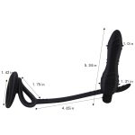 Black Silicone Anal Plug Dildo Vibrator Vibrating Butt Cock Ring Male Prostate Massager Sex Toy For - 4