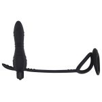 Black Silicone Anal Plug Dildo Vibrator Vibrating Butt Cock Ring Male Prostate Massager Sex Toy For - 3
