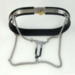 Invisible Chastity Belt Double Y-type Device Metal Pant Female Chain Prevent Masturbation Shield Adult Sex Toys G7-5-28 - 6