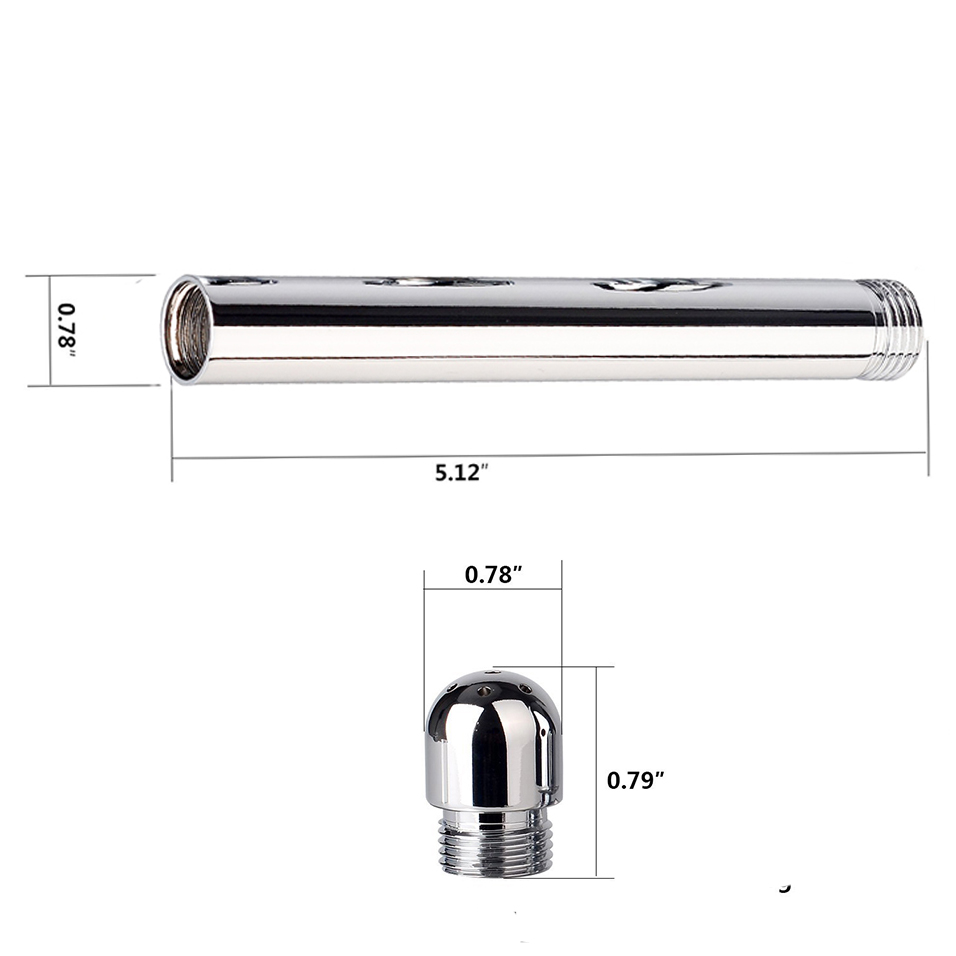 Camatech Stainless Steel Shower Enema System 2tip Narrow Nozzle 15m Hose Analvaginal Douche Kit - 3
