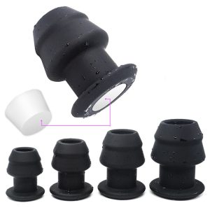 Silicone Anal Vaginal Speculum Wash Plug Adult Sex Toys For Women Men Couples Butt Hollow Dildo Douche Enema