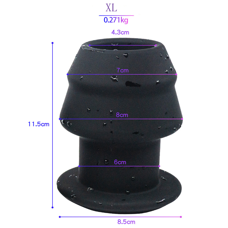 Quality Silicone Analvaginal Speculum Adult Intimate Toys For Couples Douche Enema Hollow Plug - 10