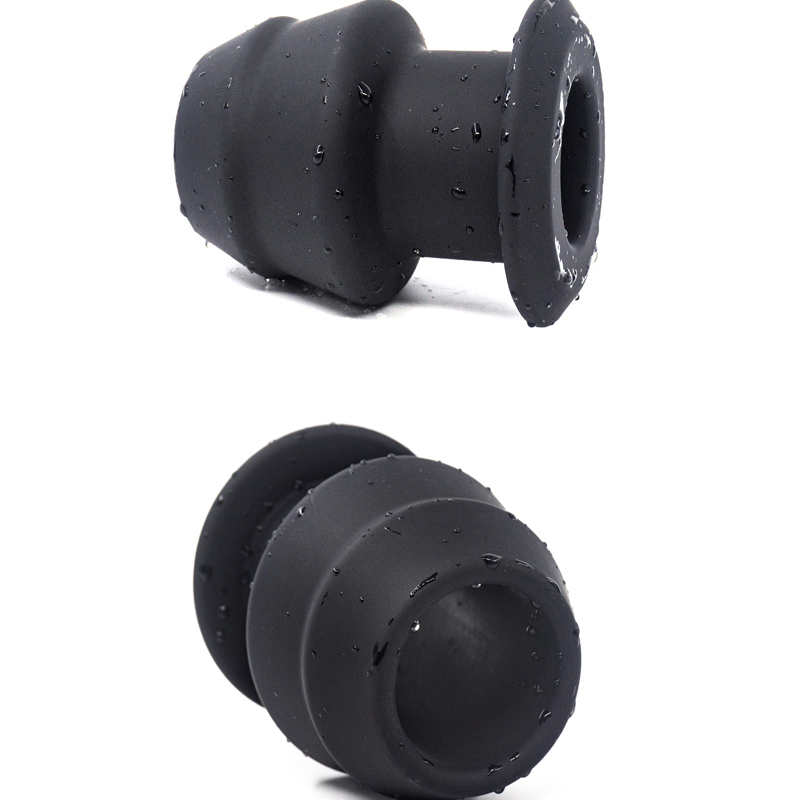 Quality Silicone Analvaginal Speculum Adult Intimate Toys For Couples Douche Enema Hollow Plug - 7