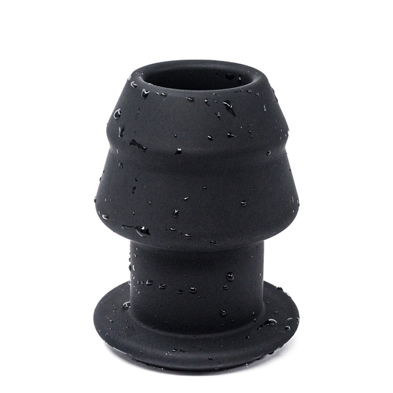 Quality Silicone Analvaginal Speculum Adult Intimate Toys For Couples Douche Enema Hollow Plug - 3
