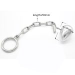 Stainless Steel Long Chain Big Anal Ball Expander Butt Plug Cock Ring Sex Toys For Men Anus Plugs Penis Rings Buttplug - 3