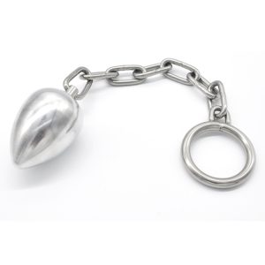 Stainless Steel Long Chain Big Anal Ball Expander Butt Plug Cock Ring Sex Toys For Men Anus Plugs Penis Rings Buttplug - 2