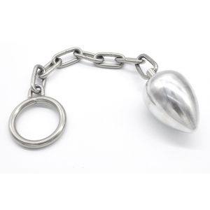 Stainless Steel Long Chain Big Anal Ball Expander Butt Plug Cock Ring Sex Toys For Men Anus Plugs Penis Rings Buttplug