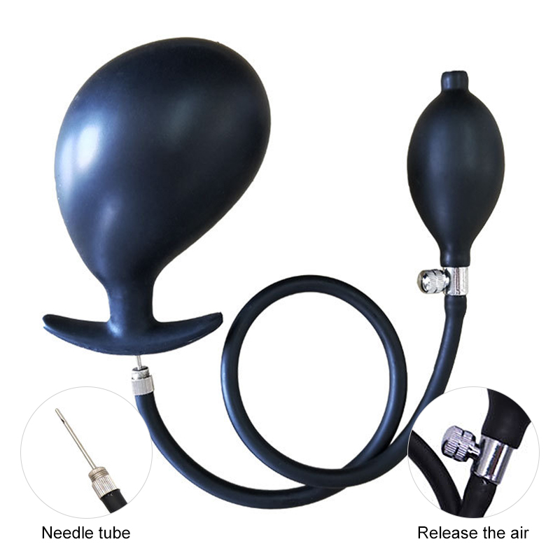 Medicalgrade Silicone Inflatable Anal Plug Waterproof Bodysafe Unisex Sex Toy For Beginners - 1