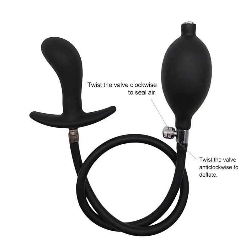 Medicalgrade Silicone Inflatable Anal Plug Waterproof Bodysafe Unisex Sex Toy For Beginners - 2