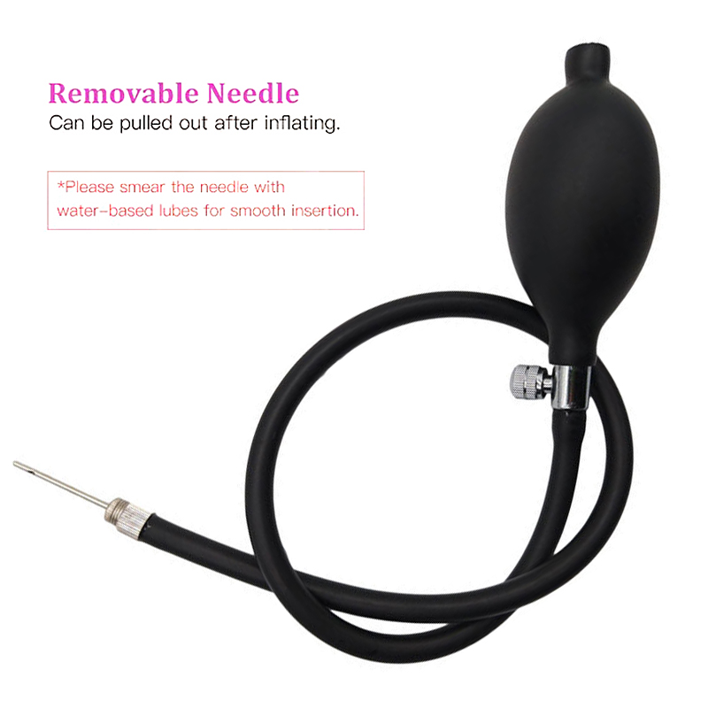 Medicalgrade Silicone Inflatable Anal Plug Waterproof Bodysafe Unisex Sex Toy For Beginners - 4