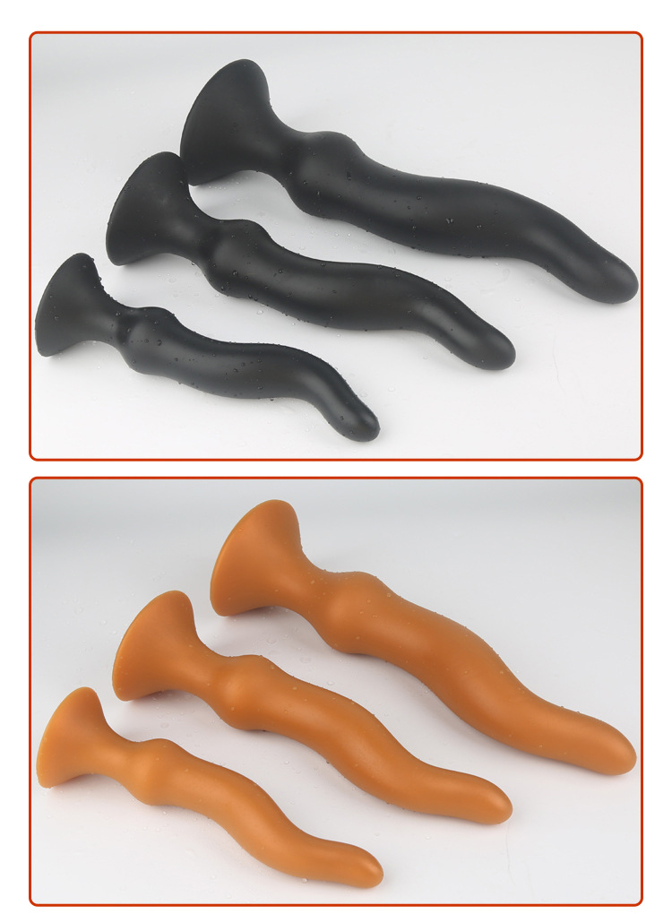 Anchor Gold Silicone Butt Plug Long Depth Anal Dildo Sex Toy For Men And Women - 4