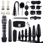 21pcs Kit Casal Sex Shop Sm Couple Suit Bullet Dildo Vibrator Anal Butt Plug Massager Toys Love Zabawki Erotyczne Restraints - 2