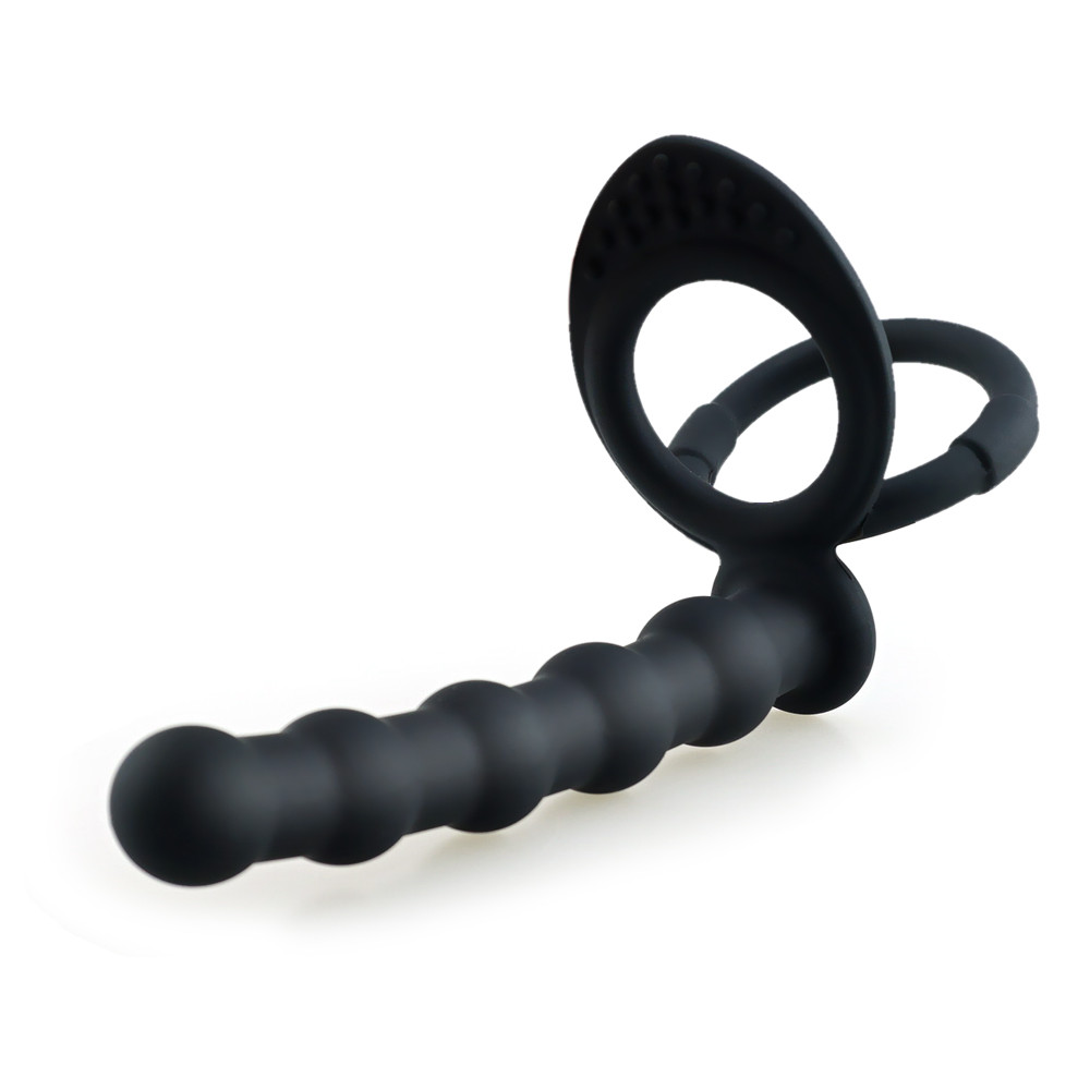 Dual Function Vibrating Strapon Dildo With Anal Plug Adult Pleasure Toy For Men And Women - 16