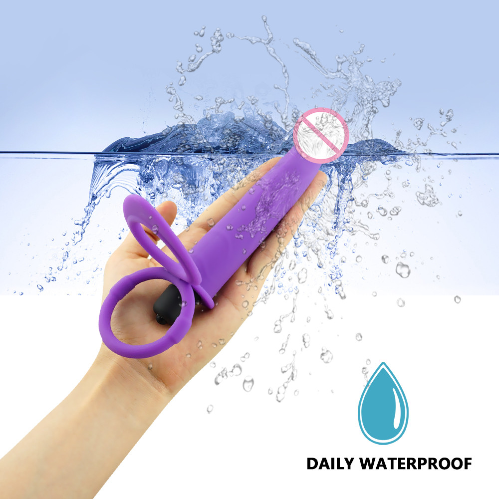 Dual Function Vibrating Strapon Dildo With Anal Plug Adult Pleasure Toy For Men And Women - 13