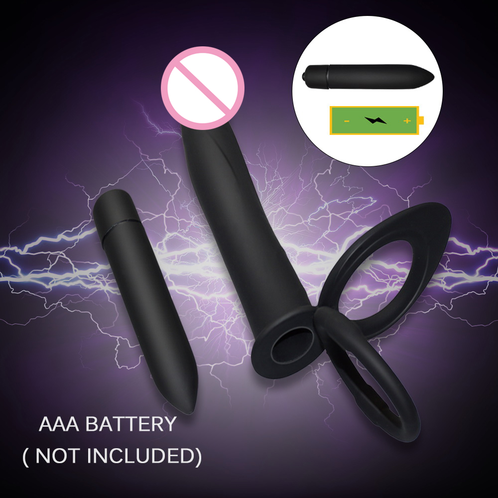 Dual Function Vibrating Strapon Dildo With Anal Plug Adult Pleasure Toy For Men And Women - 5