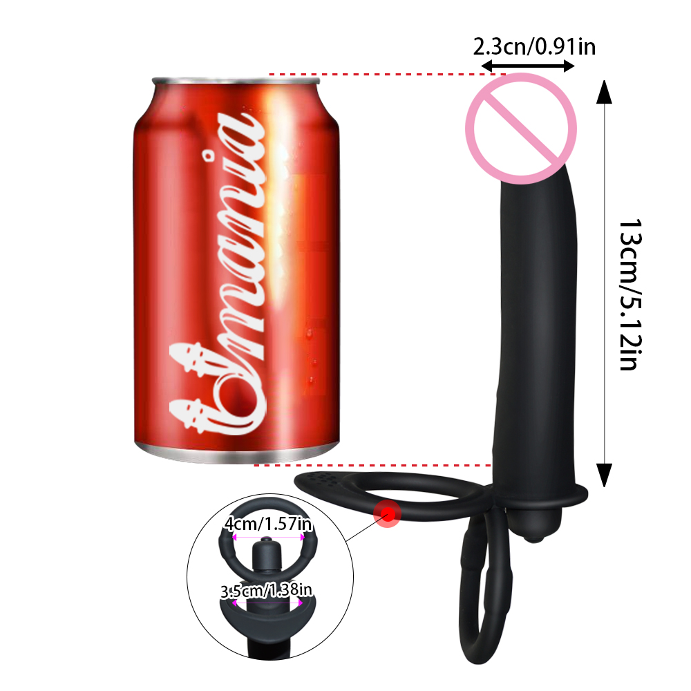 Dual Function Vibrating Strapon Dildo With Anal Plug Adult Pleasure Toy For Men And Women - 2