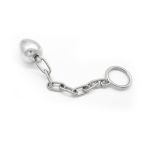 Stainless Steel Anal Plug With Cock Ring Chain Penis Chastity Device Virginity Belt Adult Game Sex Toy - 4