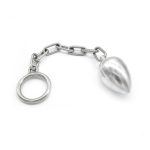 Stainless Steel Anal Plug With Cock Ring Chain Penis Chastity Device Virginity Belt Adult Game Sex Toy - 2