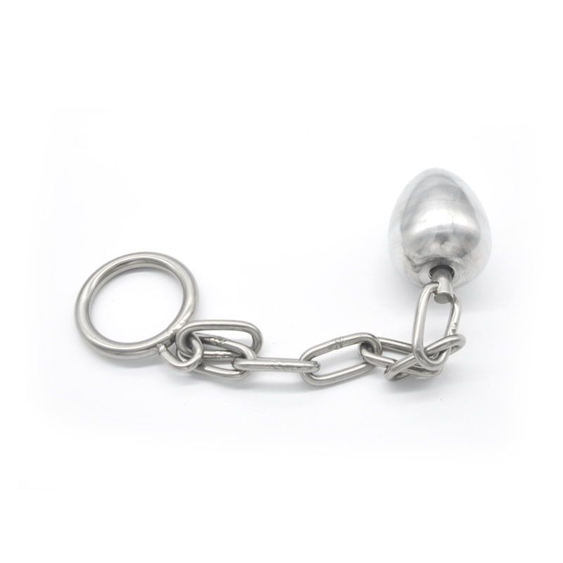 Stainless Steel Anal Plug With Attached Cock Ring Penis Chastity Device Virginity Belt For Adult Erotic Games And Bdsm Play Safe Sex Toy - 5