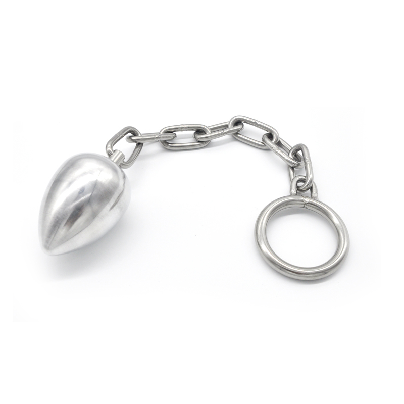 Stainless Steel Anal Plug With Attached Cock Ring Penis Chastity Device Virginity Belt For Adult Erotic Games And Bdsm Play Safe Sex Toy - 2