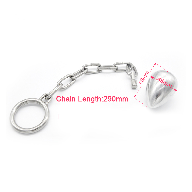 Stainless Steel Anal Plug With Attached Cock Ring Penis Chastity Device Virginity Belt For Adult Erotic Games And Bdsm Play Safe Sex Toy - 1